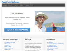 Tablet Screenshot of fazlifatih.com